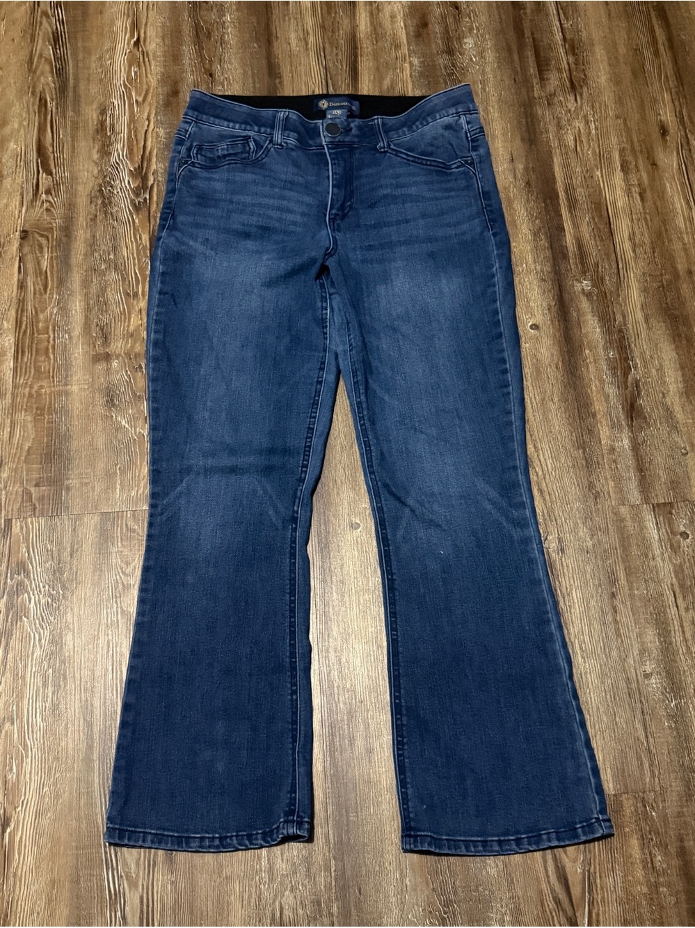 Democracy Ab Solution Bootcut Jeans Women's 10p Mid Rise Stretch Denim